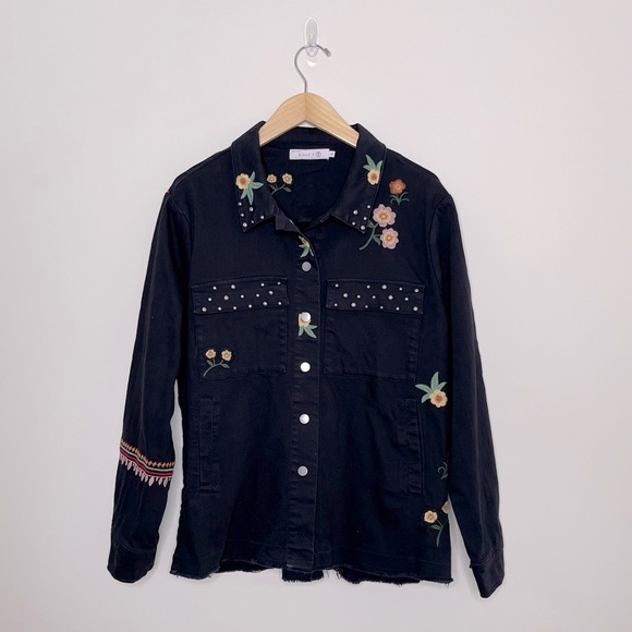 Billy T Throw It On Jacket Embroidered boho western studs event - Picture 2 of 16
